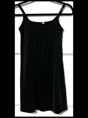 Uniqlo Womens Black Stretch Basic Tank Top XL EUC